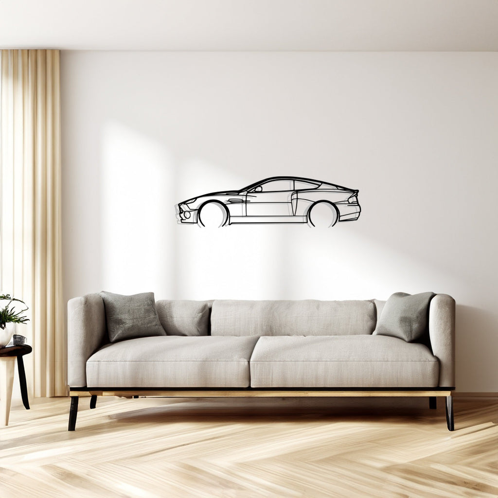 Aston Vantage Cabrio Detailed Silhouette Metal Wall Art, Birthday Gift, Gift for Him, Petrolhead Gift, Car Lover Gift, Car Wall Decor, Wall Decor