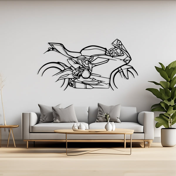 899 Panigale Silhouette Metal Wall Art, Gift for Him, Petrolhead Gift, Motorcycle Lover Gift, Motorcycle Wall Decor, Motorcycle Silhouette Wall Decor