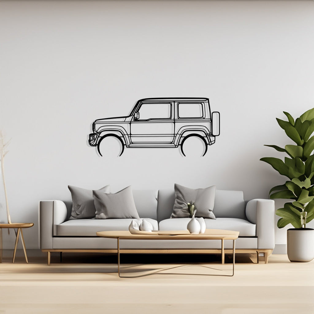 Jimny 2020 Detailed Silhouette Metal Wall Art, Birthday Gift, Gift for Him, Petrolhead Gift, Car Lover Gift, Wall Decor