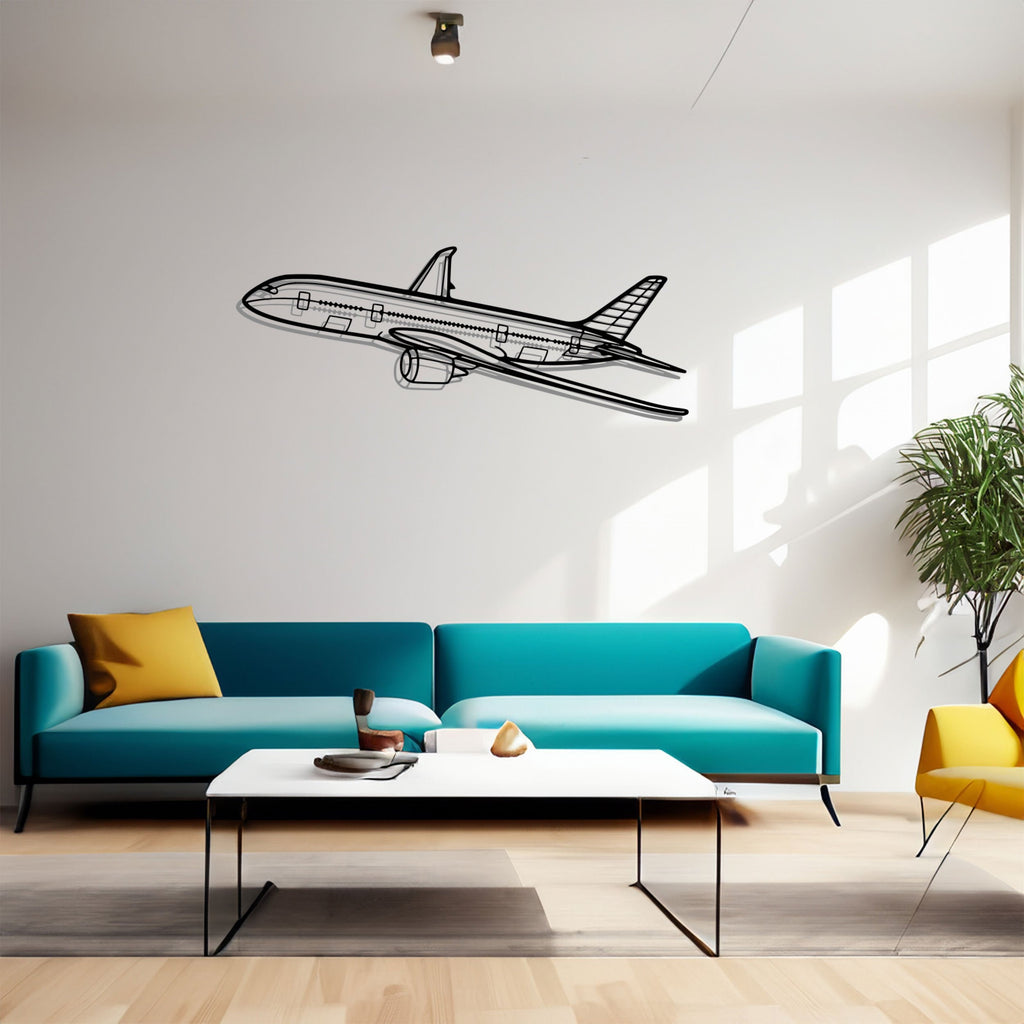 787 Angle Silhouette Metal Wall Art, Airplane Silhouette Wall Decor, Metal Aircraft Wall Art, Aviation Wall Decor, Plane