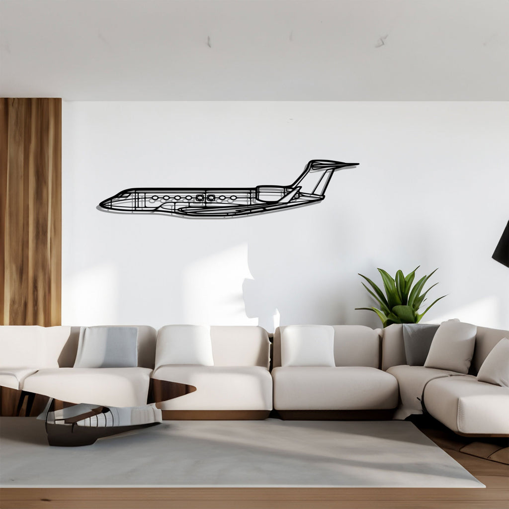 G650 Silhouette Metal Wall Art, Airplane Silhouette Wall Decor, Metal Aircraft Wall Art, Aviation Wall Decor, Plane