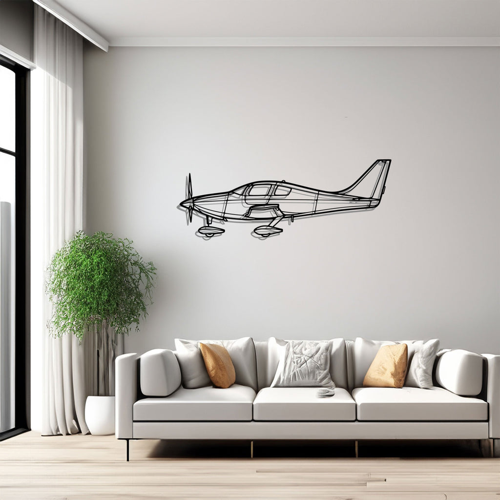 Columbia 350 Silhouette Metal Wall Art, Airplane Silhouette Wall Decor, Metal Aircraft Wall Art, Aviation Wall Decor, Plane