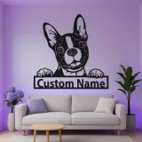 Custom LED Dog Sign | Personalized Metal Pet Wall Art | Light Up Puppy Memorial Decor | Unique Dog Lover Gift