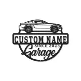 Custom Muscle Car Led Light Metal Wall Art Personalized Garage Gift for Car Enthusiasts Man Cave Decor 3