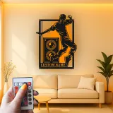 Letrero LED personalizado de bailarín de hip hop | Decoración mural de metal a medida | Decoración para estudio de danza | Luz para habitación juvenil