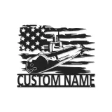 Custom Submarine Metal Sign | Personalized Navy LED Wall Art | Patriotic Veteran Home Decor | US Military Gift