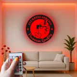 Custom Plumber Sign with LED | Metal Wall Art for Plumbing Service | Retro Garage & Man Cave Decor