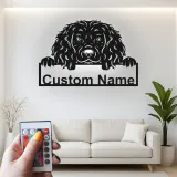 Custom Cocker Spaniel Led Light Metal Wall Art Personalized Dog Lover Gift Living Room Pet Decor