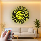 Panneau artisan personnalisé | Décoration murale LED en métal pour garage | Déco d’atelier sur mesure | Cadeau pour menuisier ou ébéniste