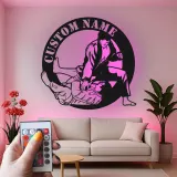 Personalisiertes LED-Metallschild für Judo Grappling – Martial Arts Geschenk für Enthusiasten, Dojo oder Gym