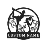 Insegna LED personalizzata per pattinaggio artistico | Arte da parete in metallo per pattinatrice | Regalo per skater e decorazione camera teen