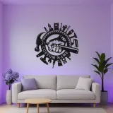 Panneau artisan personnalisé | Décoration murale LED en métal pour garage | Déco d’atelier sur mesure | Cadeau pour menuisier ou ébéniste