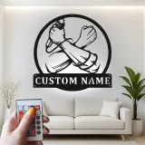 Cartel LED de micrófono personalizado | Decoración de estudio de grabación personalizada | Arte mural de músico y regalo para cantantes