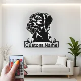 Cartel de metal LED personalizado para perros, regalo para dueños de mascotas, decoración para la sala de estar para amantes de los perros 2