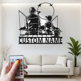 Custom Fishing LED Metal Wall Art | Personalized Father & Son Decor | Lake House & Cabin Gift