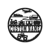 Cartel de metal LED de transporte personalizado regalo para decoración de guardería o sala de juegos