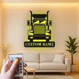 Insegna in metallo LED personalizzata per camion semi, regalo per camionisti, decorazione per garage o man cave 16