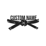 Décoration murale LED d'arts martiaux | Panneau en métal ceinture noire personnalisé pour décor de dojo et studio | Cadeau pour instructeur de Karate