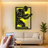 Insegna LED Personalizzata Arti Marziali | Arte Murale in Metallo Karate Personalizzata | Regalo per Combattente | Decorazione Dojo e Studio