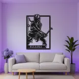 Custom Field Hockey Sign | Personalized LED Metal Wall Art | Athlete Name Decor for Girls Room | Sports Gift