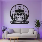 Panneau LED Phoroptère Personnalisé | Décoration murale Optométriste Personnalisée | Décor de clinique oculaire en métal | Cadeau pour médecin
