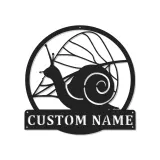 Insegna in metallo personalizzata a forma di lumaca con LED | Regalo personalizzato per giardinieri | Decorazione da parete per patio esterno | Arredo ispirato alla natura