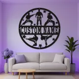 Personalized Karate Sign | Martial Arts LED Metal Wall Art | Custom Dojo Decor for Fighters | Gift for Martial Artist