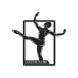 Décoration murale en métal personnalisée Danseuse de ballet avec rétroéclairage LED Cadeau pour danseurs Décor de studio ou de chambre
