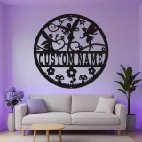 Personalisierte Feen-Namensschild mit LED | Individuelle Metall-Wandkunst | Verzauberte Kinderzimmer-Dekoration für Mädchen | Magisches Nachtlicht Geschenk
