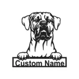 Custom Mastiff Led Light Metal Wall Art Personalized Dog Lover Gift Living Room Pet Decor 4