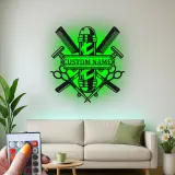 Insegna in metallo LED per Barber Shop Personalizzata Regalo per Barbieri Decorazione per Salone per Parrucchieri