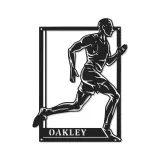 Cartel de metal personalizado para corredor | Decoración mural retroiluminada con LED para gimnasio y hogar | Regalo de maratón para atleta | Decoración deportiva moderna