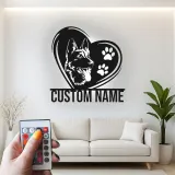 Custom German Shepherd Led Light Metal Wall Art Personalized Dog Lover Gift Living Room Pet Decor 7