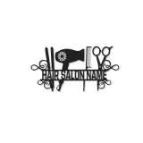 Custom LED Hair Salon Sign | Personalized Metal Wall Art for Stylists | Beauty & Barber Shop Decor