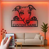 Cartel LED de perro personalizado | Cartel de nombre de mascota personalizado | Decoración iluminada conmemorativa | Regalo premium para amantes de los perros