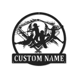 Insegna LED Personalizzata per Giocatrice di Softball | Insegna in Metallo Personalizzata per Camera delle Ragazze | Regalo per Atlete