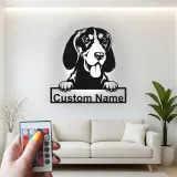 Custom Beagle Led Light Metal Wall Art Personalized Dog Lover Gift Living Room Pet Decor 3