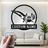 Insegna in metallo personalizzata con Axolotl e luce LED regalo unico per amanti degli anfibi decorazione per camera da letto o ufficio