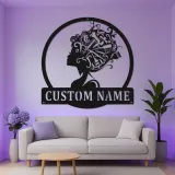 Custom Hairstylist LED Sign | Personalized Metal Wall Art for Salon Decor | Beauty Shop Logo & Hairdresser Gift