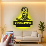 Custom Cowboy Boot Led Light Metal Wall Art Western Gift for Ranchers Rustic Farmhouse Decor