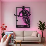 Personalized Field Hockey Sign | LED Metal Wall Art | Custom Player Name | Game Room Decor & Athlete Gift