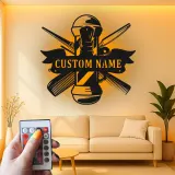 Personalisierte LED-Beleuchtung Metall-Wandkunst für Friseursalons 1