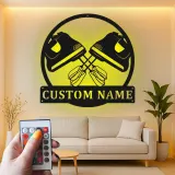 Cartel de metal LED personalizado de mezcladora, regalo de cocina personalizado para panaderos, decoración de panadería