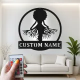 Custom Tree of Life Led Light Metal Wall Art Personalized Gift for Nature Lovers Living Room or Garden Decor
