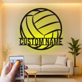 Décoration murale en métal personnalisée avec rétroéclairage LED pour les athlètes