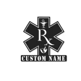 Personalisierte Apotheker-LED-Schild | Individuelle Metall-RX-Wandkunst | Apotheken-Dekor & Geschenk für medizinische Fachkräfte