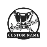 Cartel de metal LED de batería Regalo para músico con nombre Decoración de estudio o sala de música