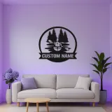 Personalisierte Kajak LED Metallkunst | Individuelles Kanufahrer-Schild | Dekor für das Außenbereich-Ferienhaus Geschenk für Ihn