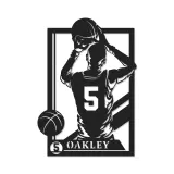 Insegna in metallo personalizzata con luce LED per giocatore di basket - Regalo sportivo per atleti e decorazione per sala giochi 2