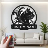 Insegna in metallo LED personalizzata per gatti - Regalo per amanti dei gatti - Decorazione per camera da letto o soggiorno